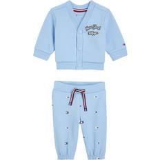 Tommy Hilfiger Other Sets Tommy Hilfiger Baby Logo Fun Pigment Print Cardigan & Trousers Set, Vessel Blue