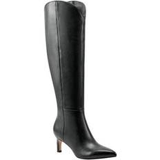 Marc Fisher Quinnie Pointed Toe Mid Heel Boots - Women's