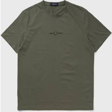 Fred Perry Men Clothing Fred Perry EMBROIDERED T-SHIRT men Shortsleeves green in size:XXL