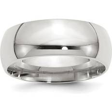 Silver - Unisex Rings Sold by: Diamond Corporation, Bridal QCF080-4.5 mm Sterling Silver Comfort Fit Band