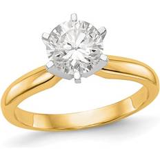 Harmony 1.25 carat ctw vs2, d-e-f certified lab-grown diamond engagement ring 14k gold Yellow