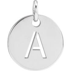 Silver - Unisex Charms & Pendants Precious Stars unisex sterling silver initial disc pendant