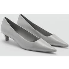 Mango Shoes Mango Kitten heel shoes grey Women