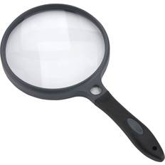 Carson suregrip rubberised grip large hand-held magnifier with 2x 11.5x spot