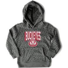 Children's Clothing Gameday Couture Girls Youth Black Ohio State Buckeyes Running Wild Leopard Print Pullover Hoodie