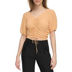 Calvin Klein Blouses Calvin Klein Womens Puff Sleeve Smocked Blouse