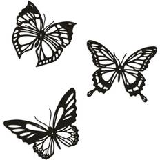 Tlily 3Pcs Butterfly Metal Metal Farmhouse Wall Decor