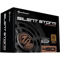 6.3 cm Virtalähteet Sharkoon SilentStorm SFX Bronze 450Wv