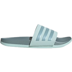 Damen - Türkis Slides Adidas Adilette Comfort - Halo Mint/Magic Grey Met