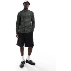 Fred Perry L Skjortor Fred Perry Tartan Oxford Shirt - Grön/Svart
