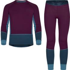 Lilla Undertøy Urberg Kids' Gjota Bamboo Set Dark Purple 110/116