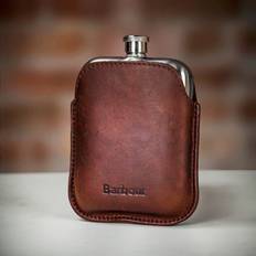 Barbour in Brown Sleeve Hip Flask