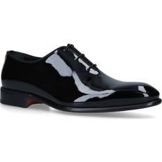 Oxford Santoni Patent Carter Wholecut Oxford Shoes black