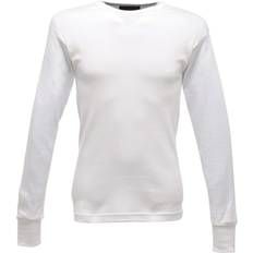 Regatta Men Base Layers Regatta Mens Thermal Underwear Long Sleeve Vest Top White