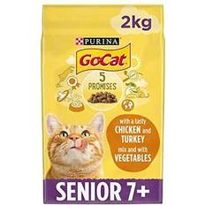 senior chicken & veg dry cat food 2kg, 4