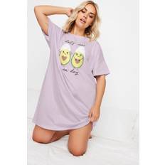 Cotton Nightgowns Yours Sleep Tee Nightdress Purple 22-24