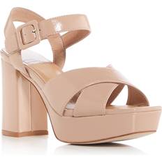 Natural Heels & Pumps Jeffrey Campbell Amma Platform High Block Heel Sandals - Women's