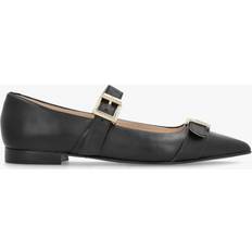 Daniel Nancy Black Leather Pointed Toe Pumps Colour: Black Leather