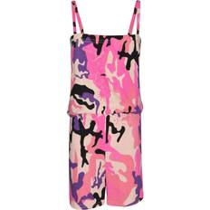 Playsuits A2Z Kids 11-12 Years, Camo Baby Pink Girls Camo Baby Pink Playsuit All In One Jumpsuit 11-12yrs