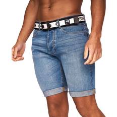 Crosshatch Mens Mid Rise Cotton Shorts