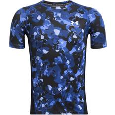 Under Armour Boy's HeatGear Printed Short Sleeve - Tech Blue/White