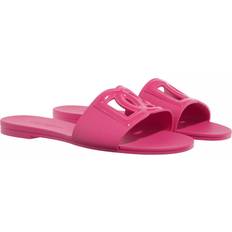 Dolce & Gabbana Pink Slippers & Sandals Dolce & Gabbana Dg Rubber Slides