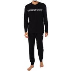 Emporio Armani Sleepwear Emporio Armani Longsleeved Graphic Pyjama Set Black