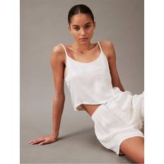 Calvin Klein Women Nightgowns Calvin Klein Women's Pure Sheen Sleep Camisole White