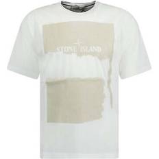 Stone Island Herre T-skjorter Stone Island Casual Bomull T-skjorte White