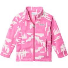 Fleece Garments Columbia Kid's Benton Springs II Printed Fleece Jacket- Pink