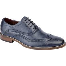 Leather Oxford Goor Mens m9556 signature wing cap brogue oxford shoes aegean blue