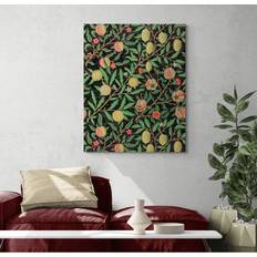 Rosalind Wheeler Fruit Pattern William Morris Canvas Wall Print Framed Art