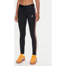 Donna Collant Adidas Leggings Stripes JH3715 Schwarz Slim Fit