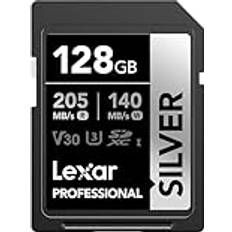 LEXAR 128GB Professional Silver SDXC Memory Card