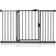 Bettacare Bettacare Auto Close Stair Gate, 139.8Cm 146.8Cm, Slate Grey, Pressure Fit Safety Gate, Baby Gate One Size