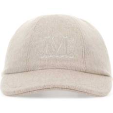 Cashmere Caps Max Mara Sand Cashmere Pisa Baseball Cap