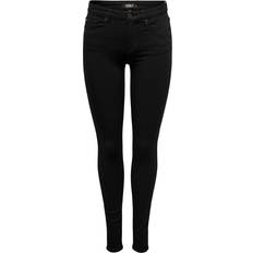 Dam - Modal Jeans Only Onlblush Mid Waist Skinny Fit Jeans - Black