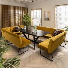 Yellow Settee Benches Deco Ceramic Extending Corner Settee Bench