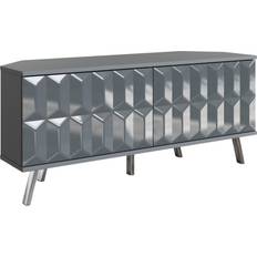 Chrome Benches Frank Olsen Elevate 2 Door Corner Unit Grey TV Bench 120.7x52.7cm