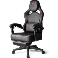 Vitesse Big and Tall Gaming Chair 400lb Weight Capacity with Footrest, Ergonomic Video Game Chair for Adults with Oversized Headrest and Lumbar