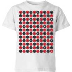 By IWOOT Checkers Pattern Kids' T-Shirt White 3-4 Years White