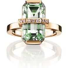 Efva Attling Little Bend Over Green Quartz Ring Guld 18.50 mm