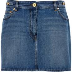 Versace Faldas Versace Mini Skirt Gonne Blu-Donna Blue 44IT