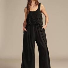 Lucky Brand Women Jumpsuits & Overalls Lucky Brand Lace Bodice Jumpsuit