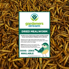 GardenersDream Dried Mealworms Wild Garden Bird Birds