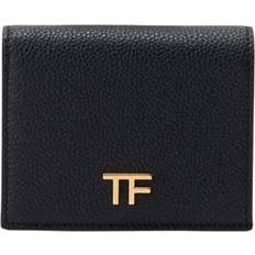 Tom Ford Black Grain Leather Compact Wallet - 1N001 Black - UNI