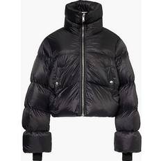 Rick Owens Black Funnel-neck Quilted Shell-down Jacket BLACK