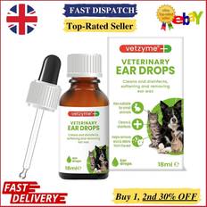 Vetzyme cat dog ear drops cleaner itchy