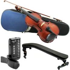 Primavera Primavera 100 4/4 Size Violin Pack for Beginners with Tuner and Violin Shoulder Rest