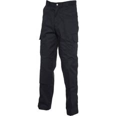 Uneek UC904 Cargo Trouser with Pad Pockets 50&quot;R, COLOUR: Black